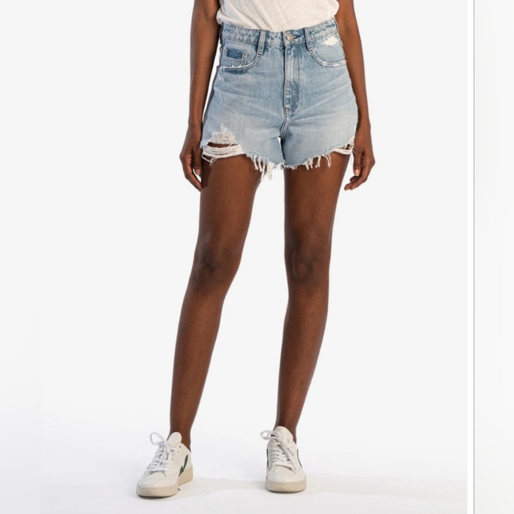 Kut From The Kloth Jane High Rise Long Short Sz 6 NWT MSRP $89